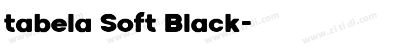 tabela Soft Black字体转换